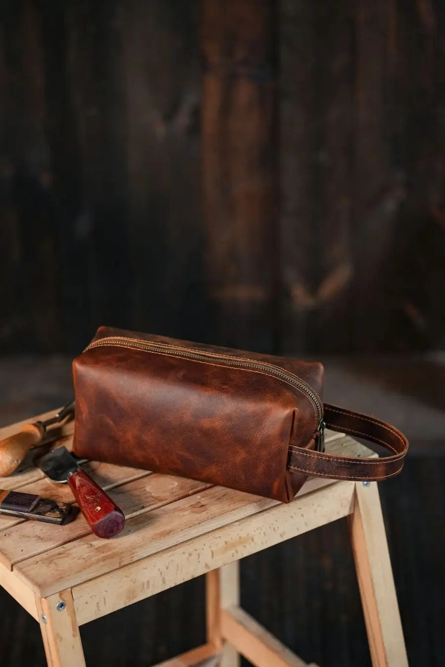 Viaticus — Leather Wash Bag