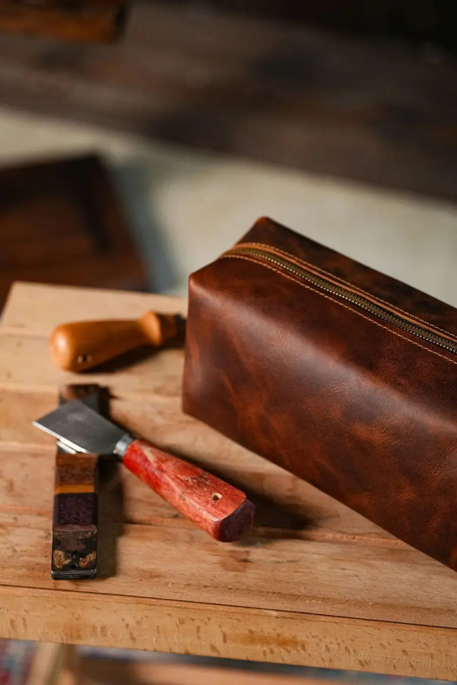 Viaticus — Leather Wash Bag