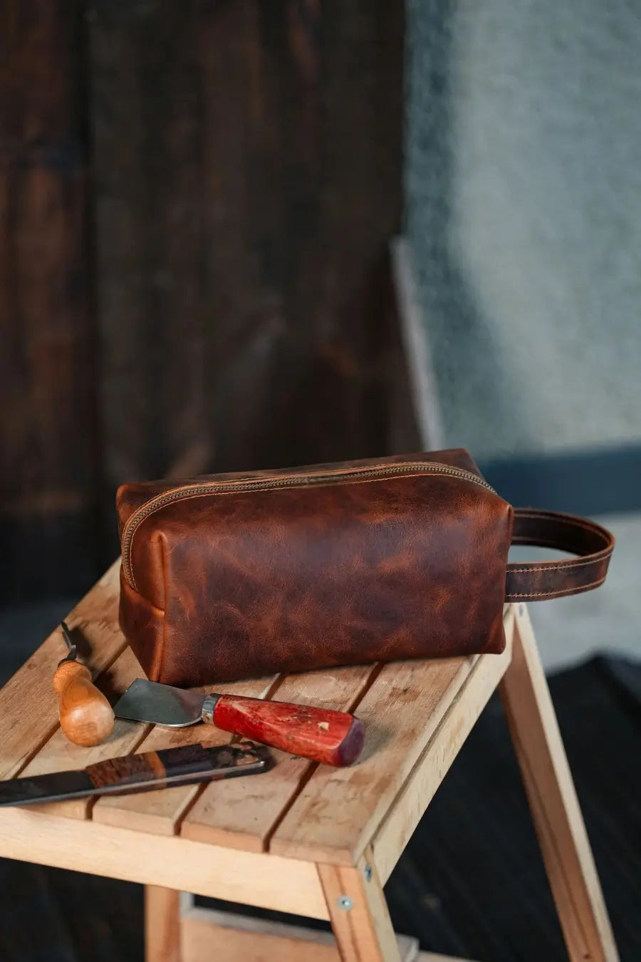 Viaticus — Leather Wash Bag