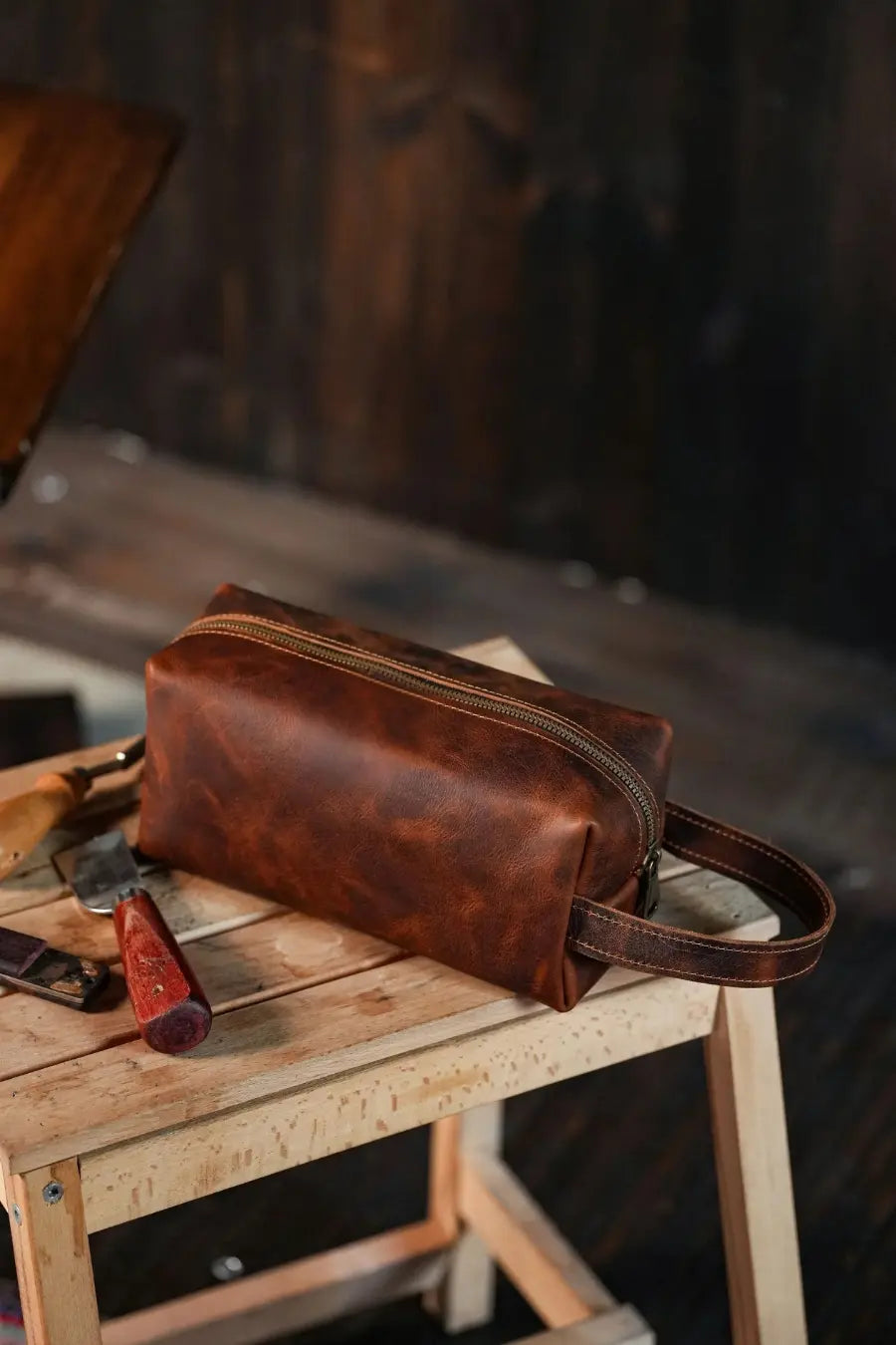 Viaticus — Leather Wash Bag