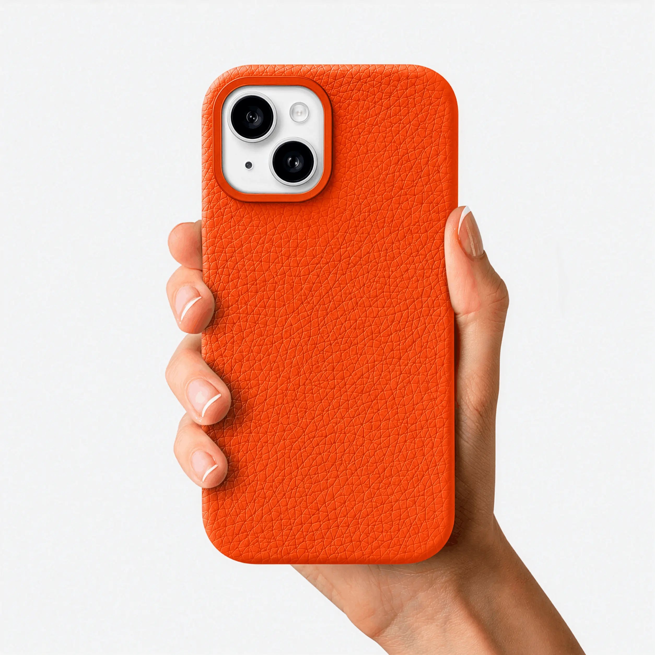 Orbis — Full-Grain Pebbled Leather iPhone Case
