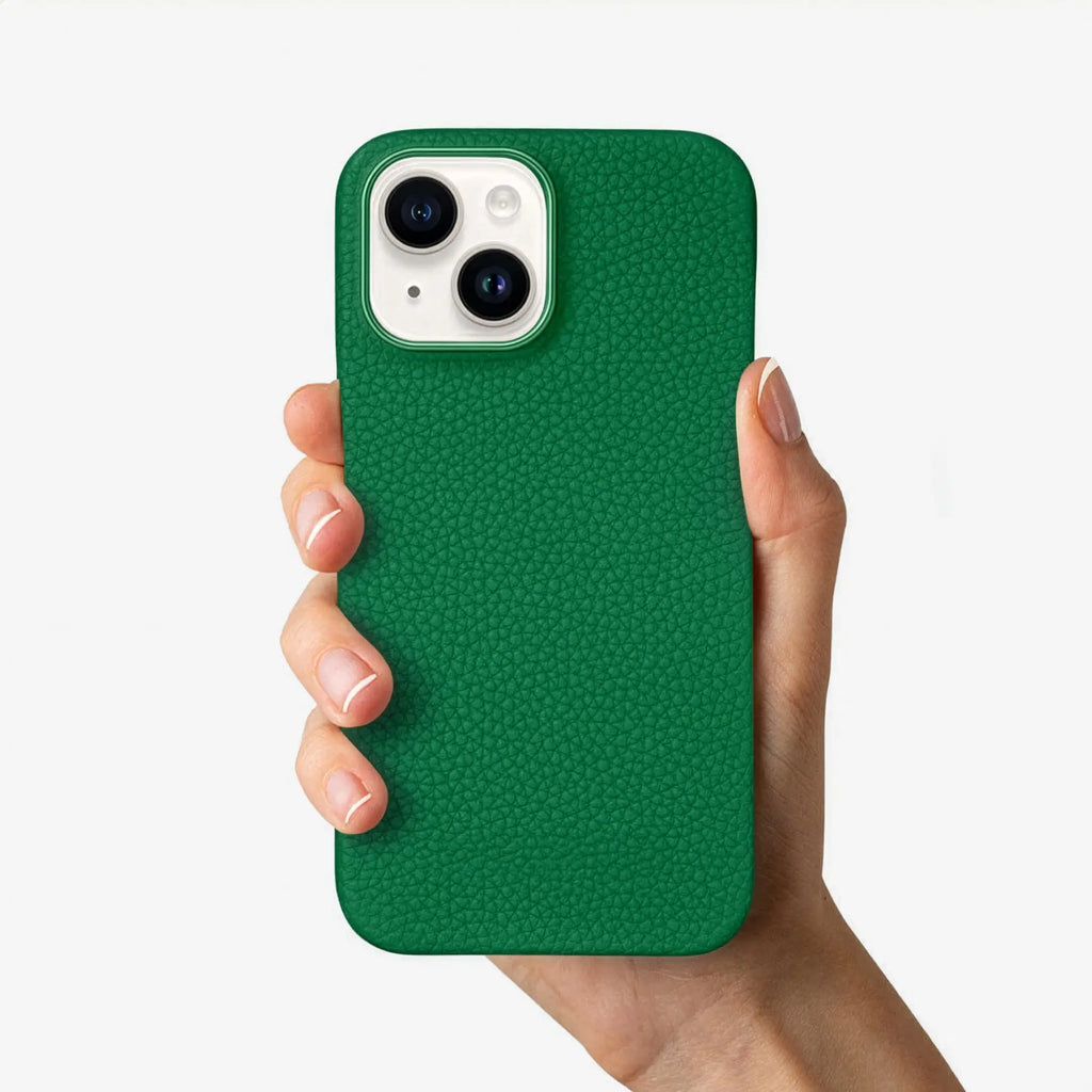Orbis — Full-Grain Pebbled Leather iPhone Case