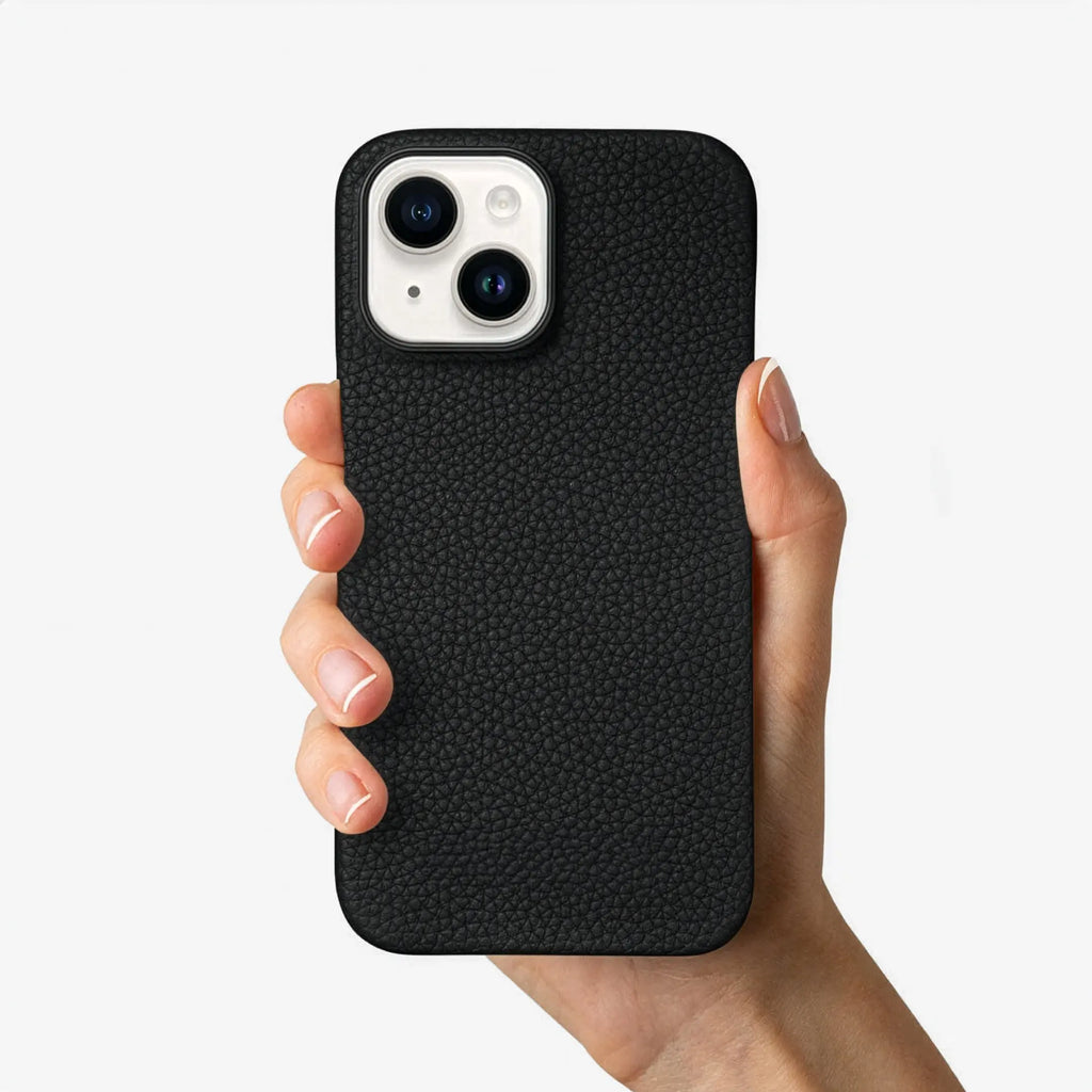 Orbis — Full-Grain Pebbled Leather iPhone Case
