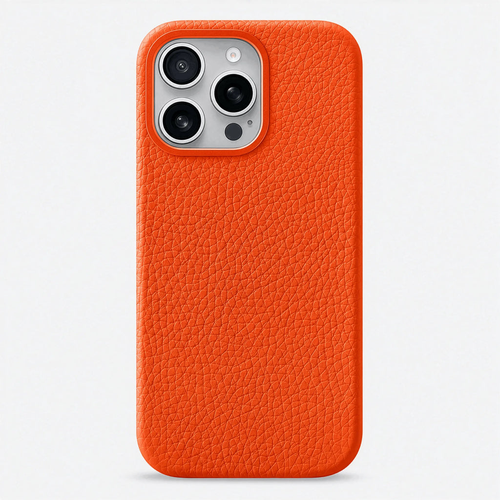 Orbis — Full-Grain Pebbled Leather iPhone Case