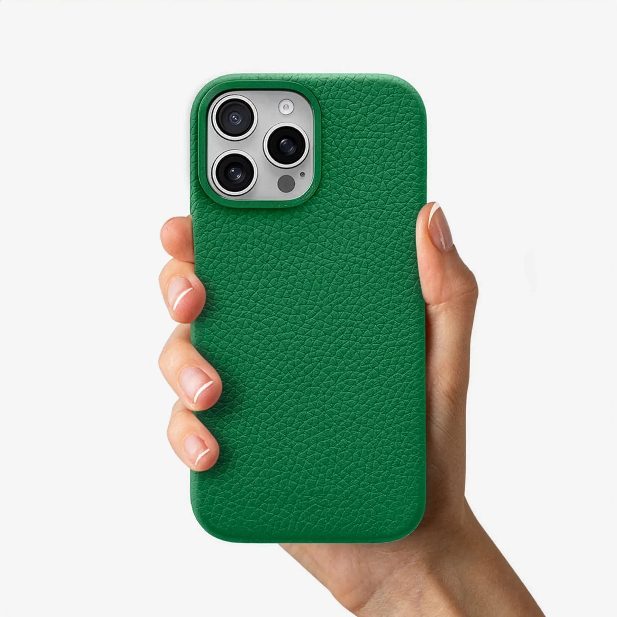 Orbis — Full-Grain Pebbled Leather iPhone Case