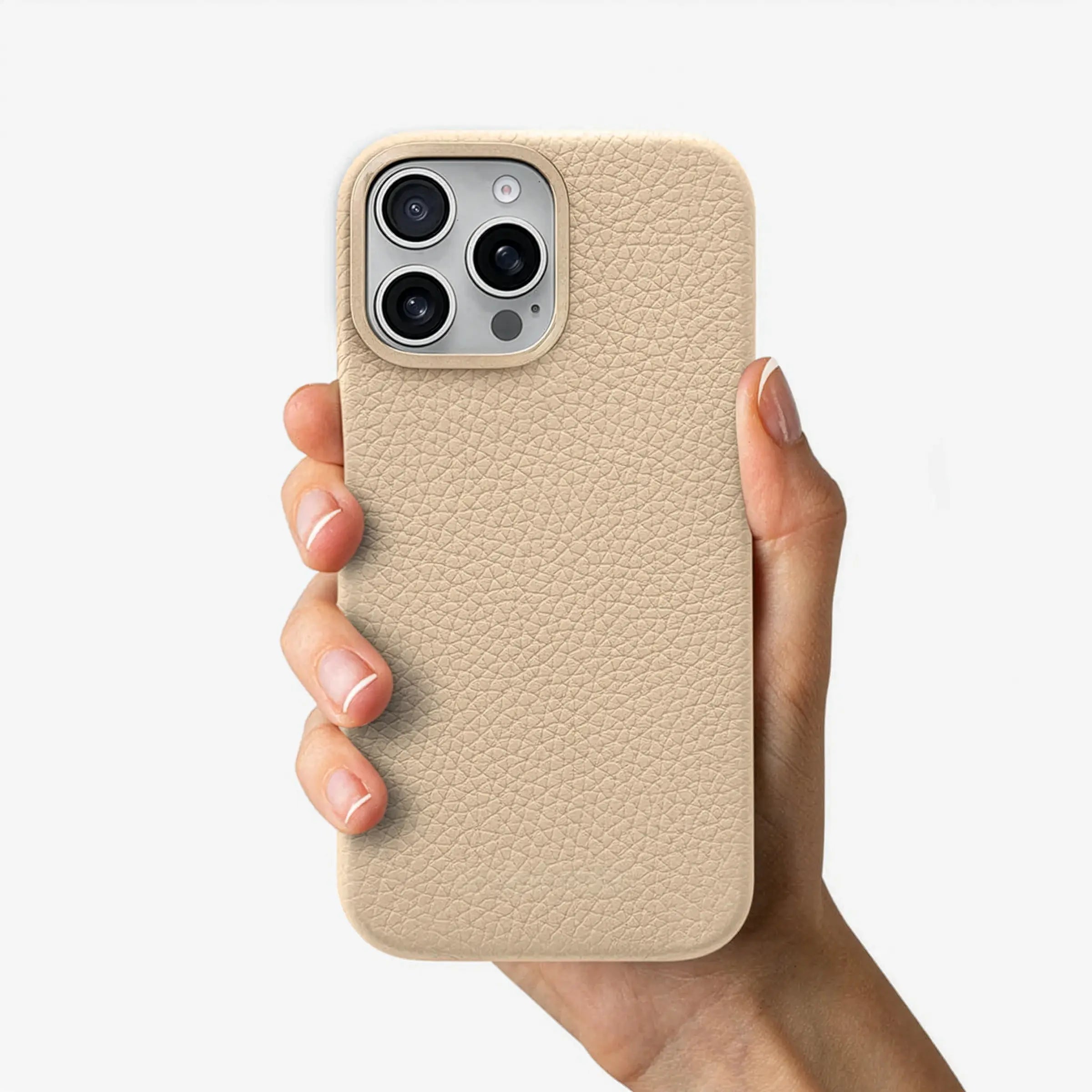 Orbis — Full-Grain Pebbled Leather iPhone Case