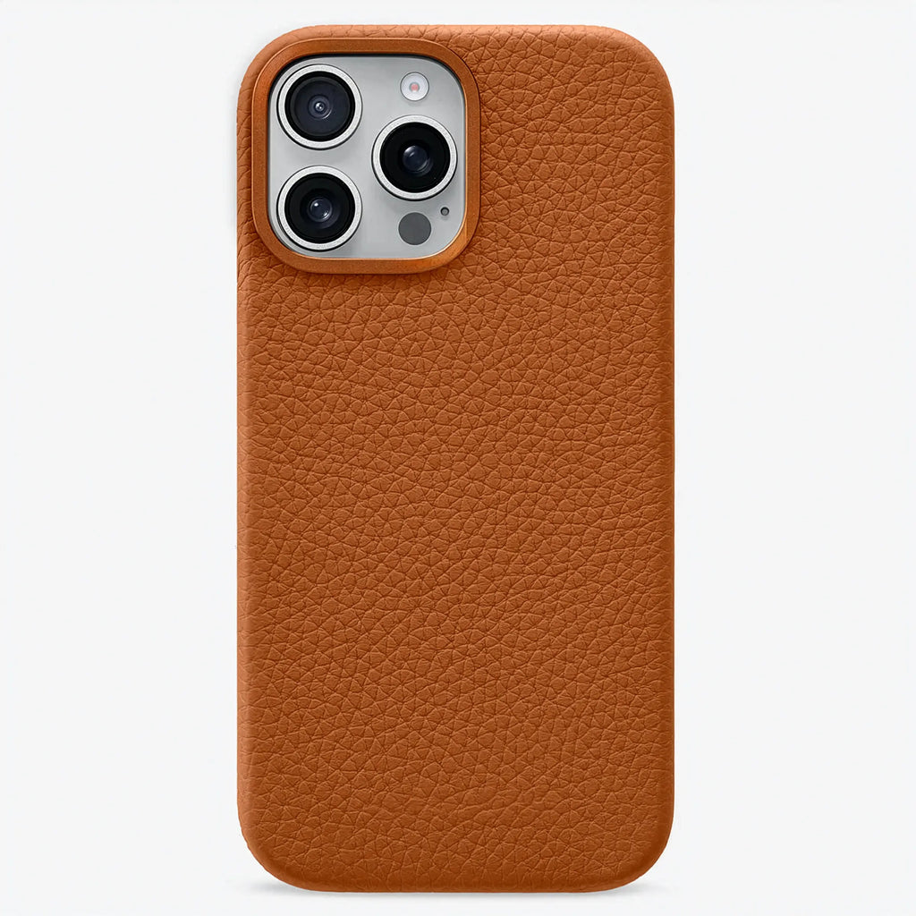 Orbis — Full-Grain Pebbled Leather iPhone Case