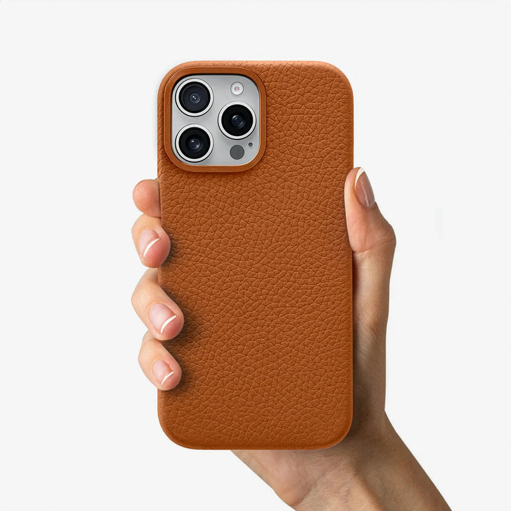Orbis — Full-Grain Pebbled Leather iPhone Case