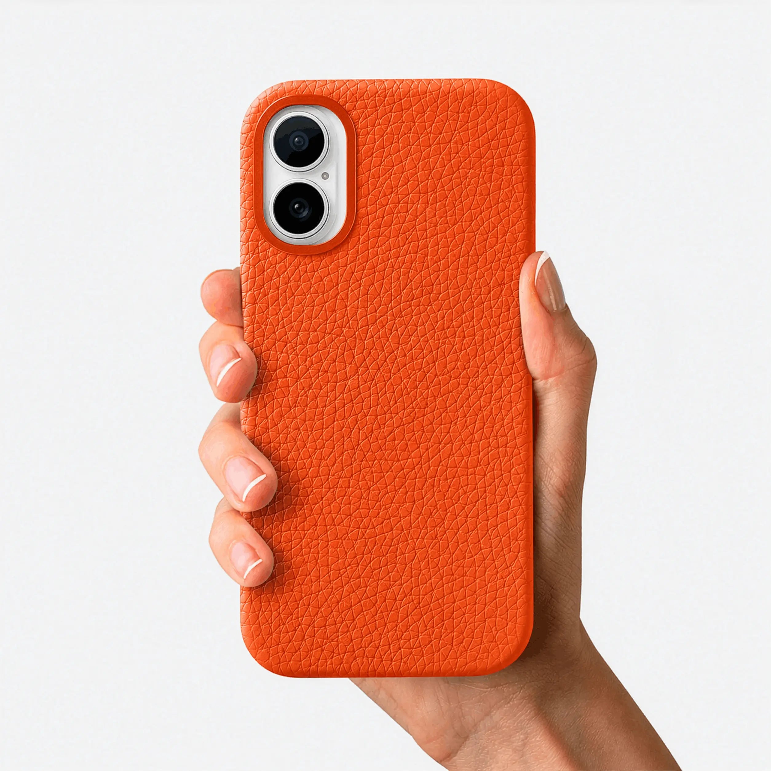 Orbis — Full-Grain Pebbled Leather iPhone Case