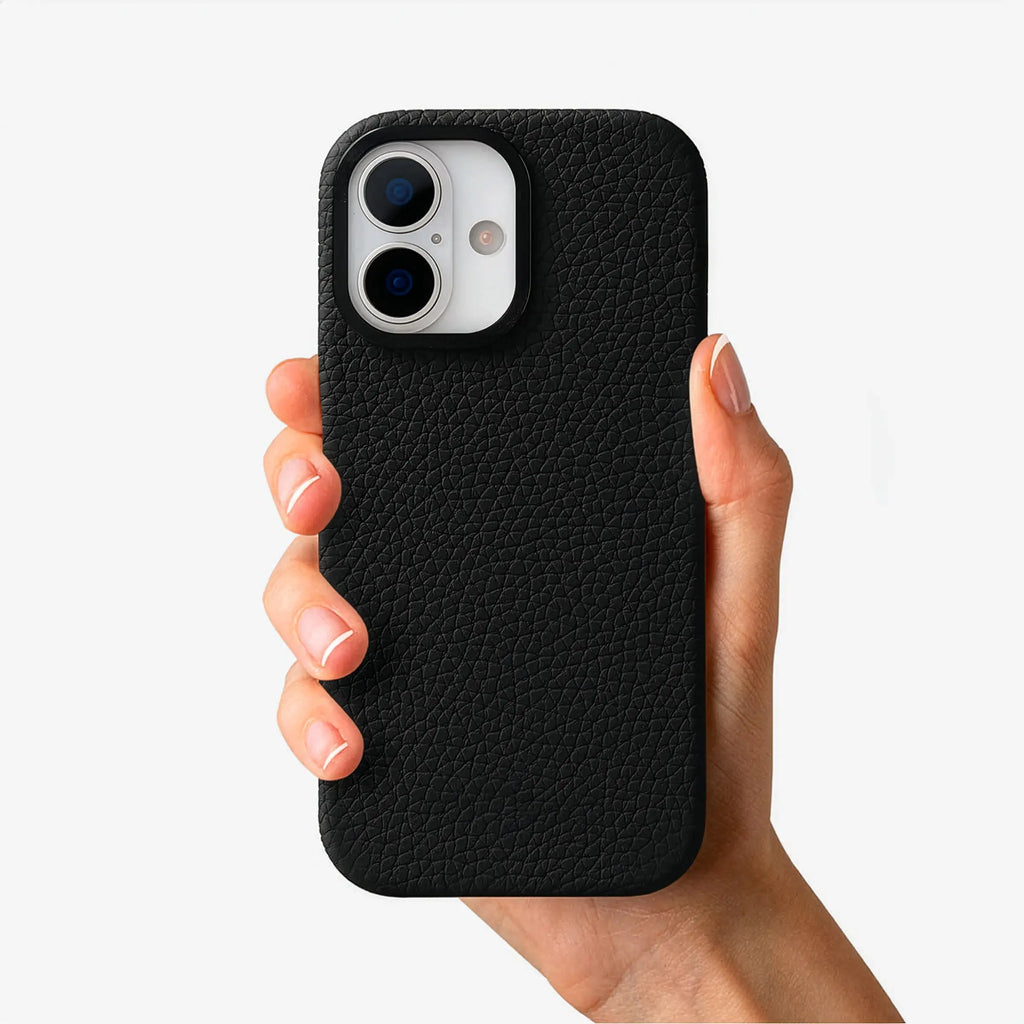 Orbis — Full-Grain Pebbled Leather iPhone Case