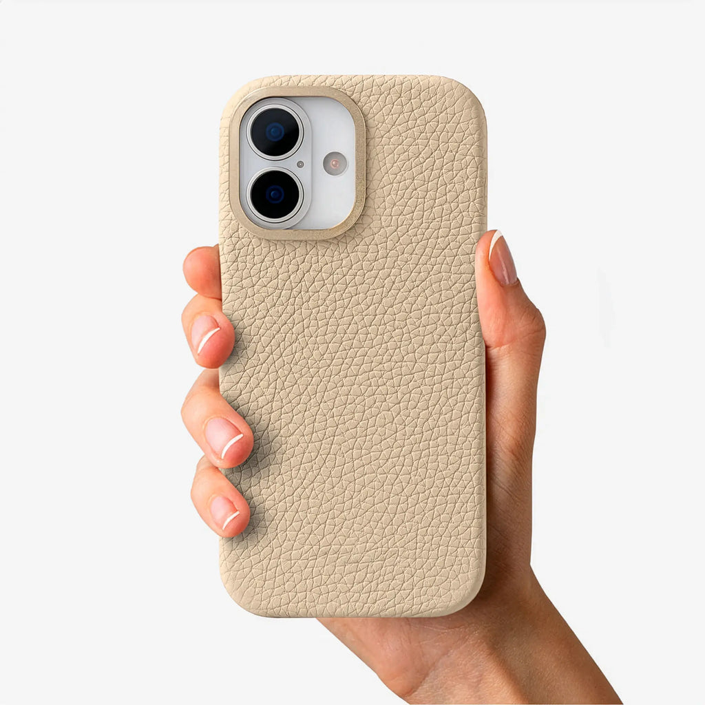 Orbis — Full-Grain Pebbled Leather iPhone Case