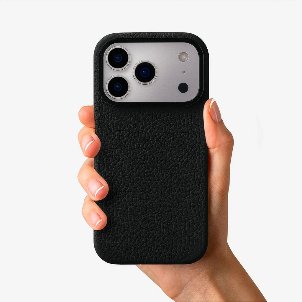 Orbis — Full-Grain Pebbled Leather iPhone Case
