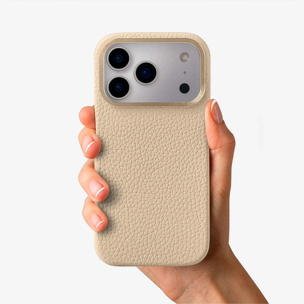 Orbis — Full-Grain Pebbled Leather iPhone Case