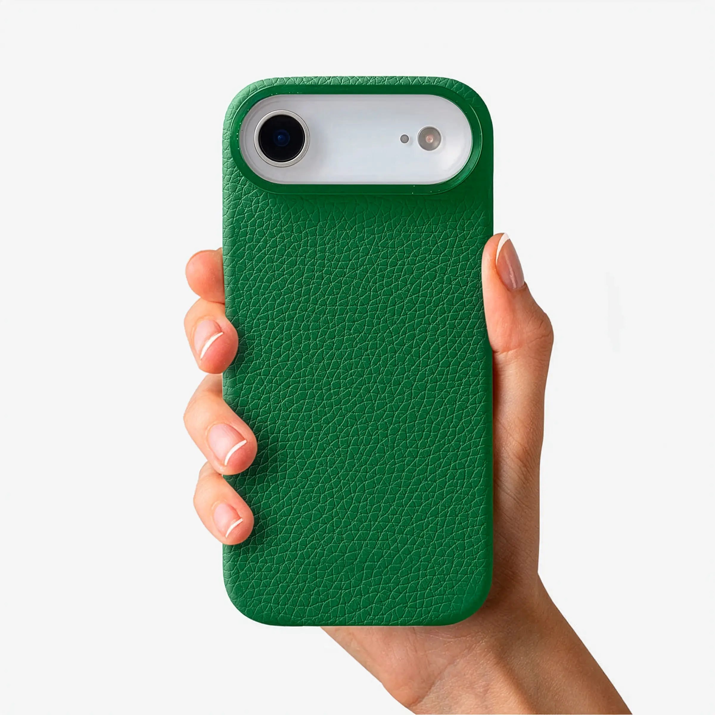 Orbis — Full-Grain Pebbled Leather iPhone Case