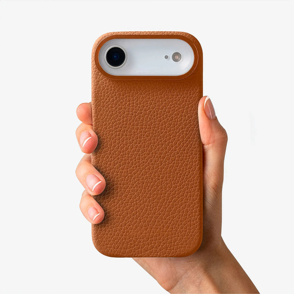 Orbis — Full-Grain Pebbled Leather iPhone Case