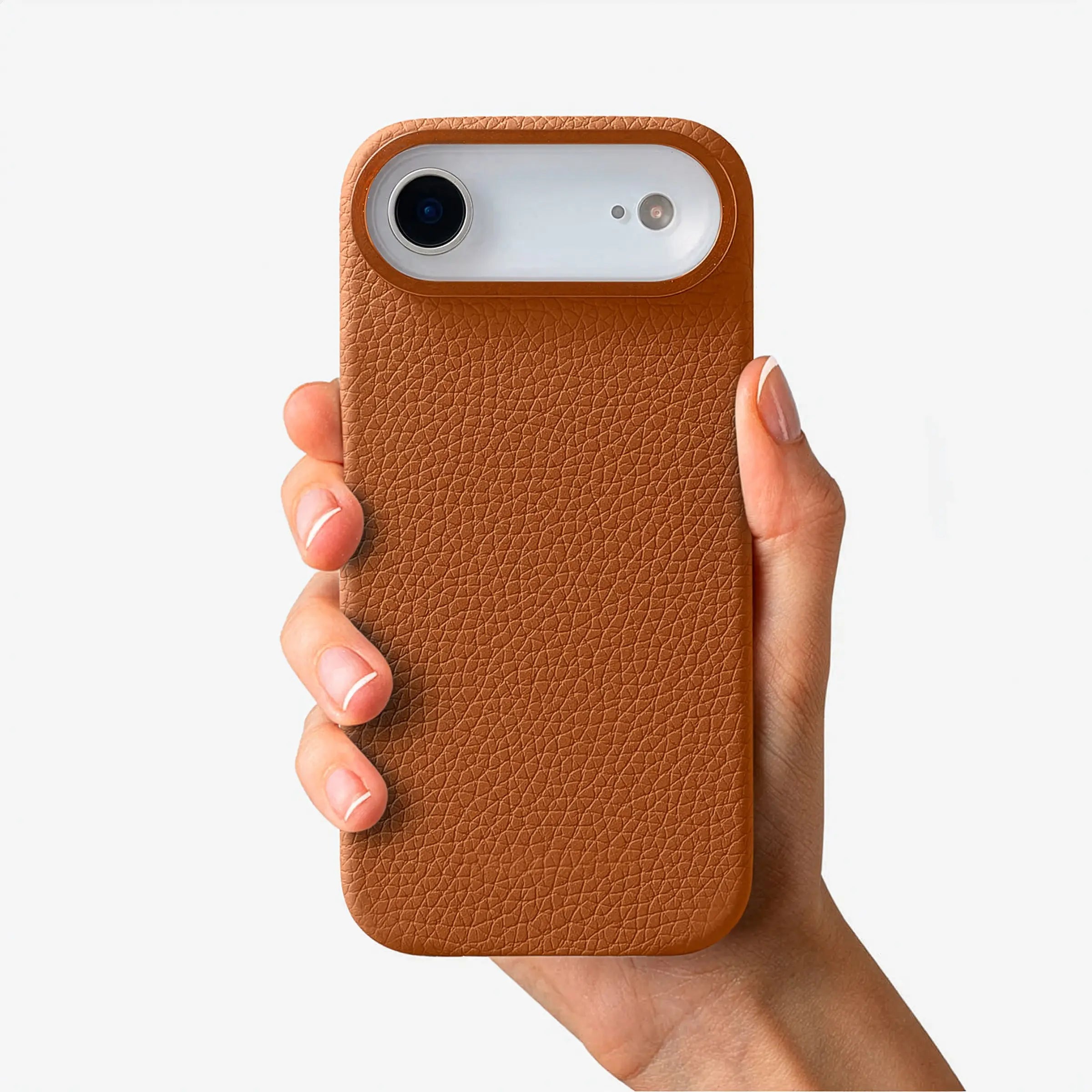 Orbis — Full-Grain Pebbled Leather iPhone Case