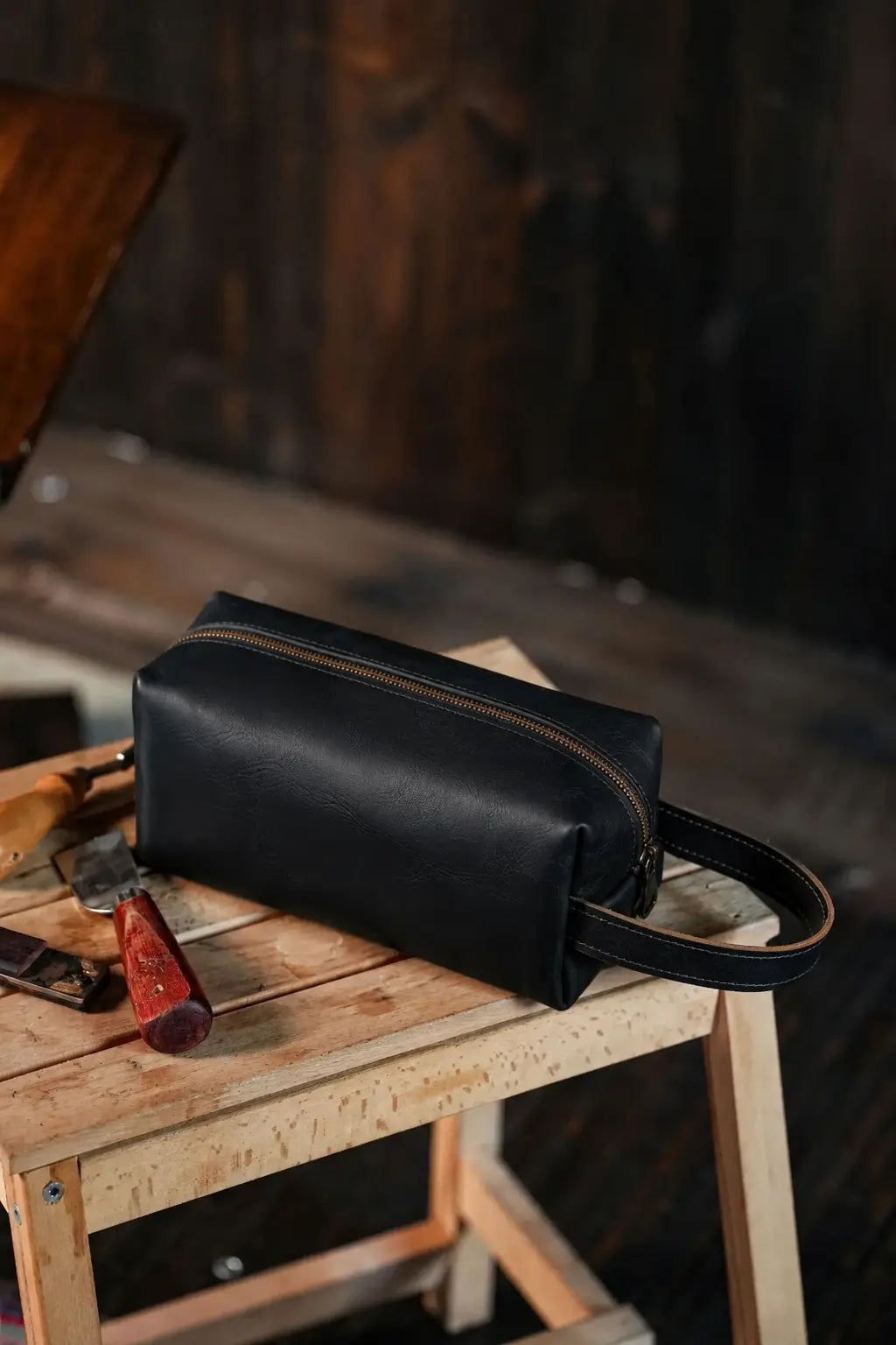 Viaticus — Leather Wash Bag