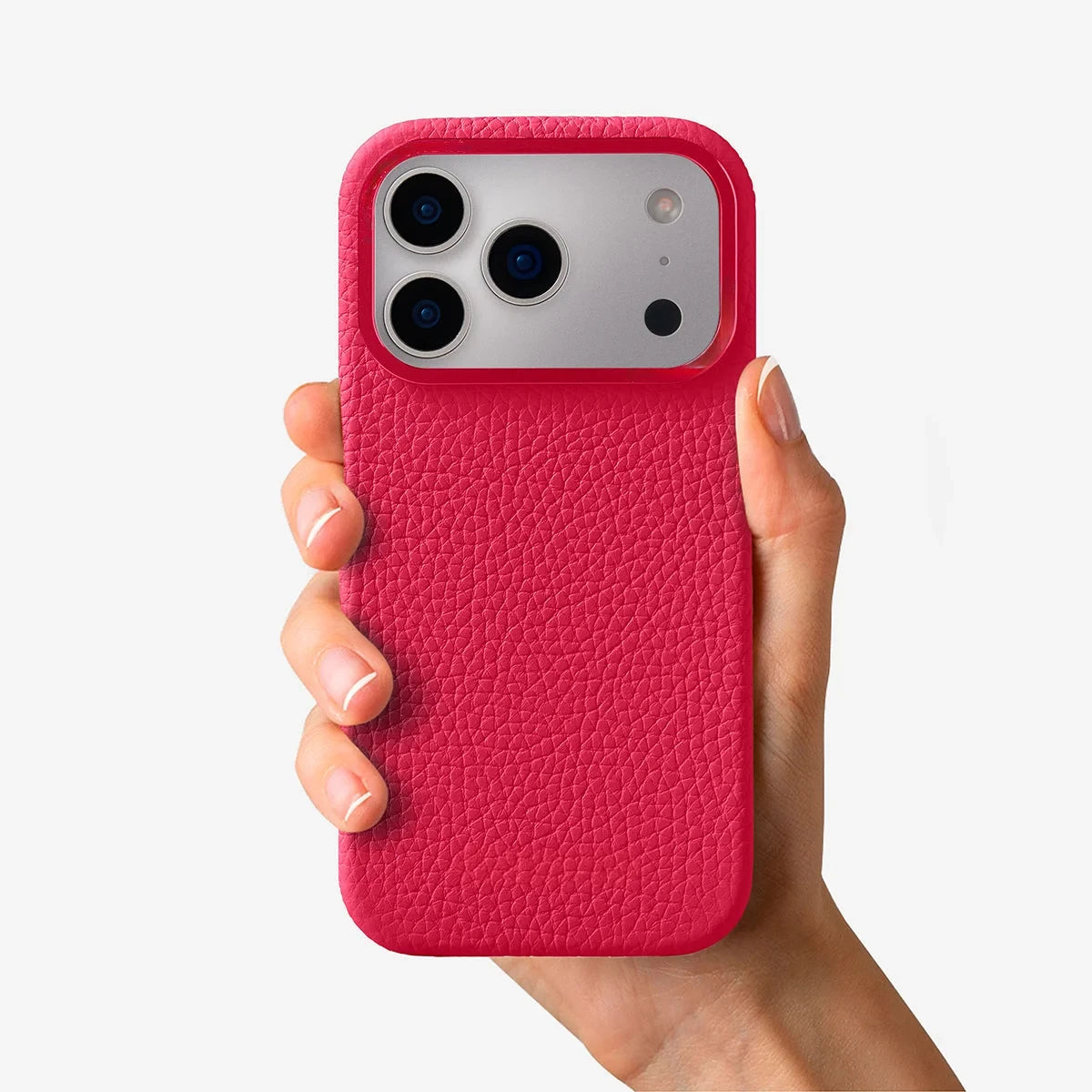 Orbis — Full-Grain Pebbled Leather iPhone Case