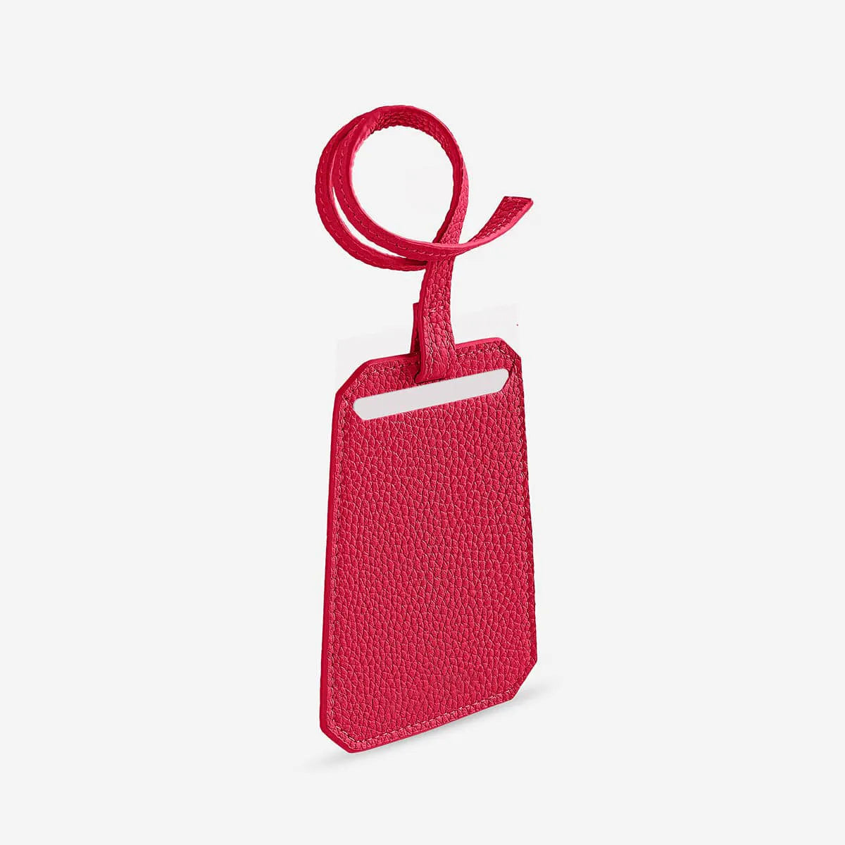 Tessera — Full-Grain Pebbled Leather Luggage Tag