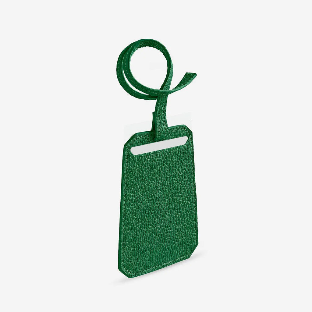 Tessera — Full-Grain Pebbled Leather Luggage Tag