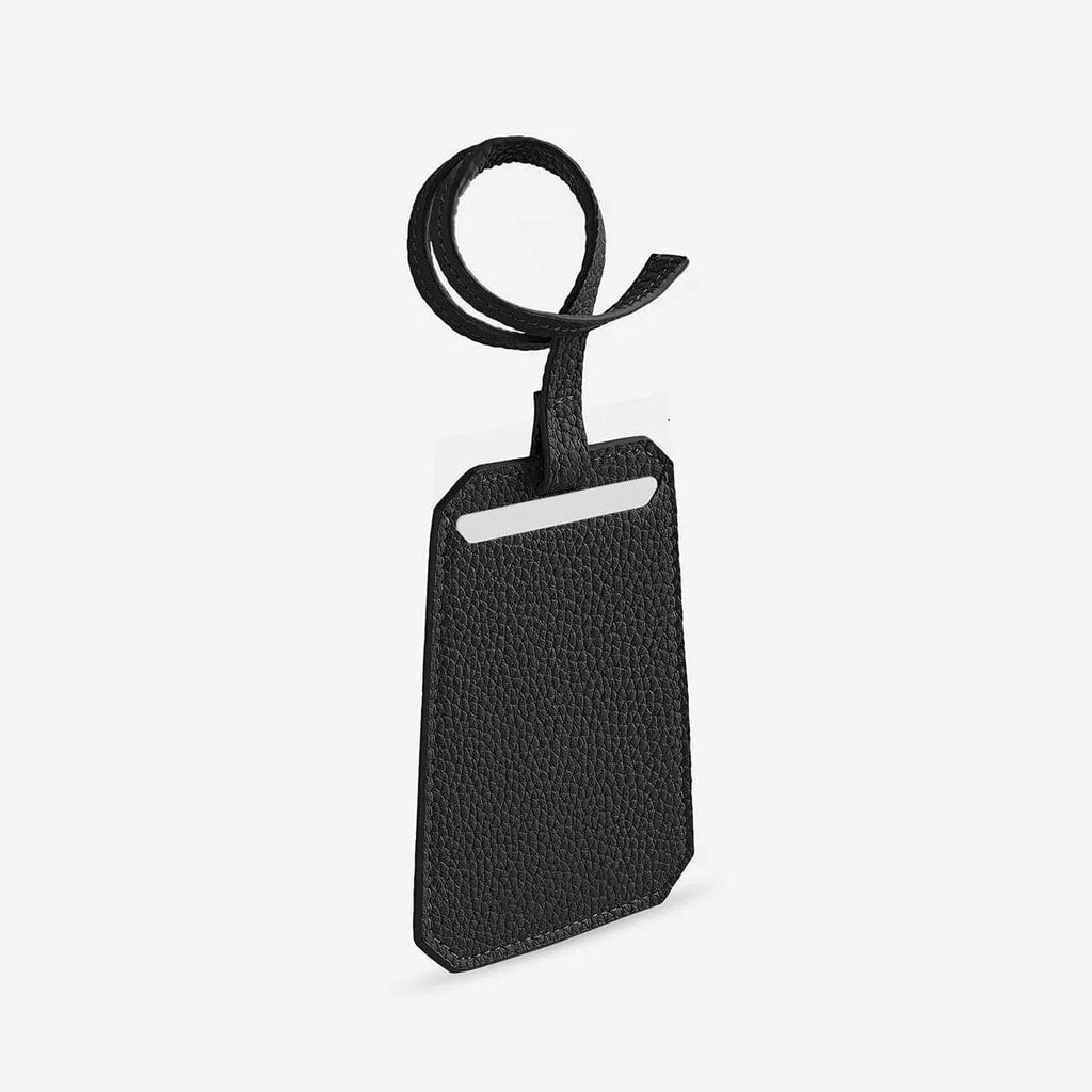 Tessera — Full-Grain Pebbled Leather Luggage Tag