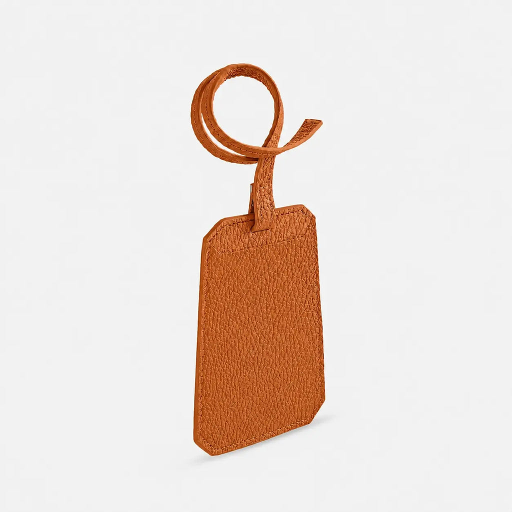 Tessera — Full-Grain Pebbled Leather Luggage Tag