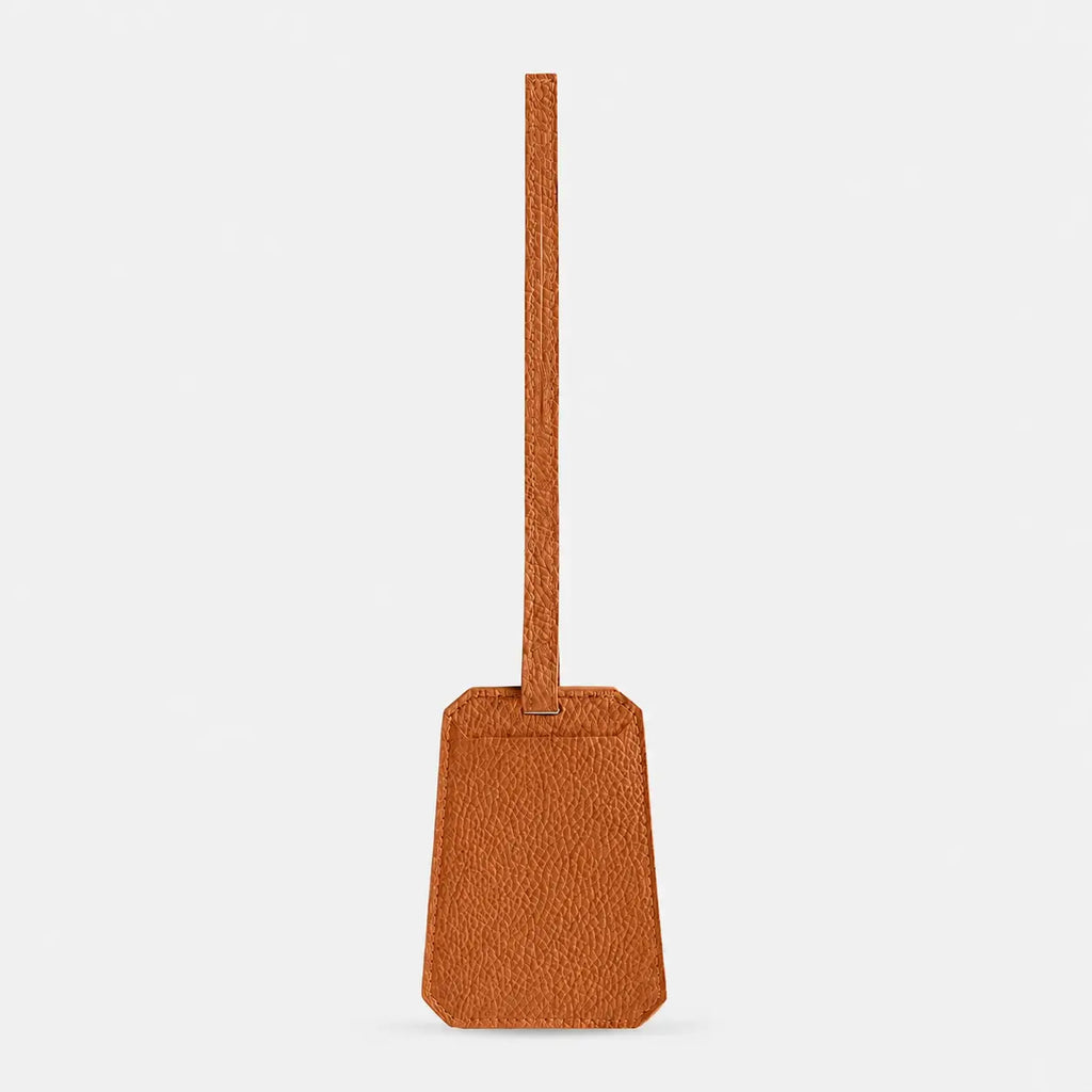 Tessera — Full-Grain Pebbled Leather Luggage Tag