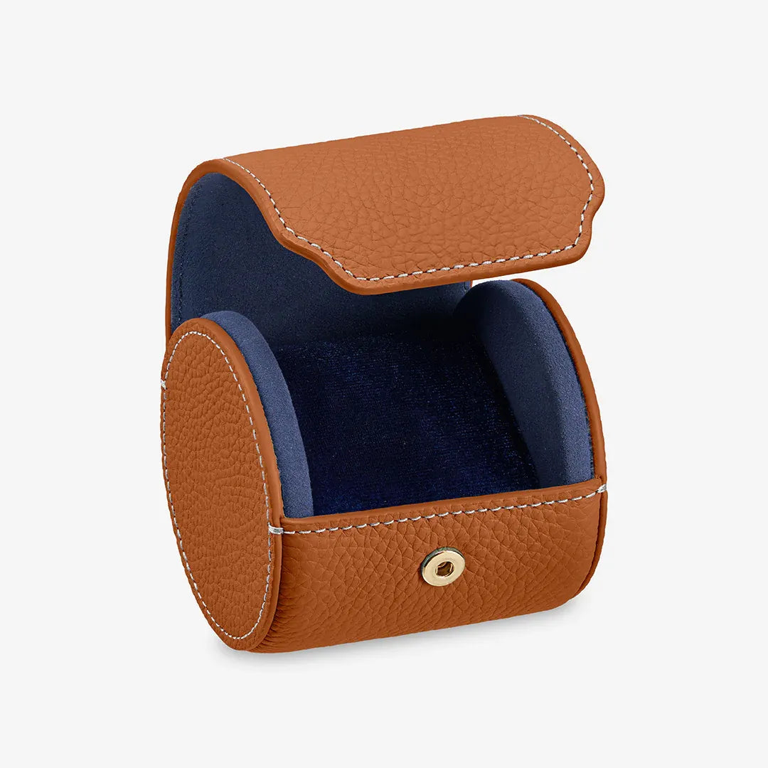 Tempus — Full-Grain Pebbled Leather Watch Roll