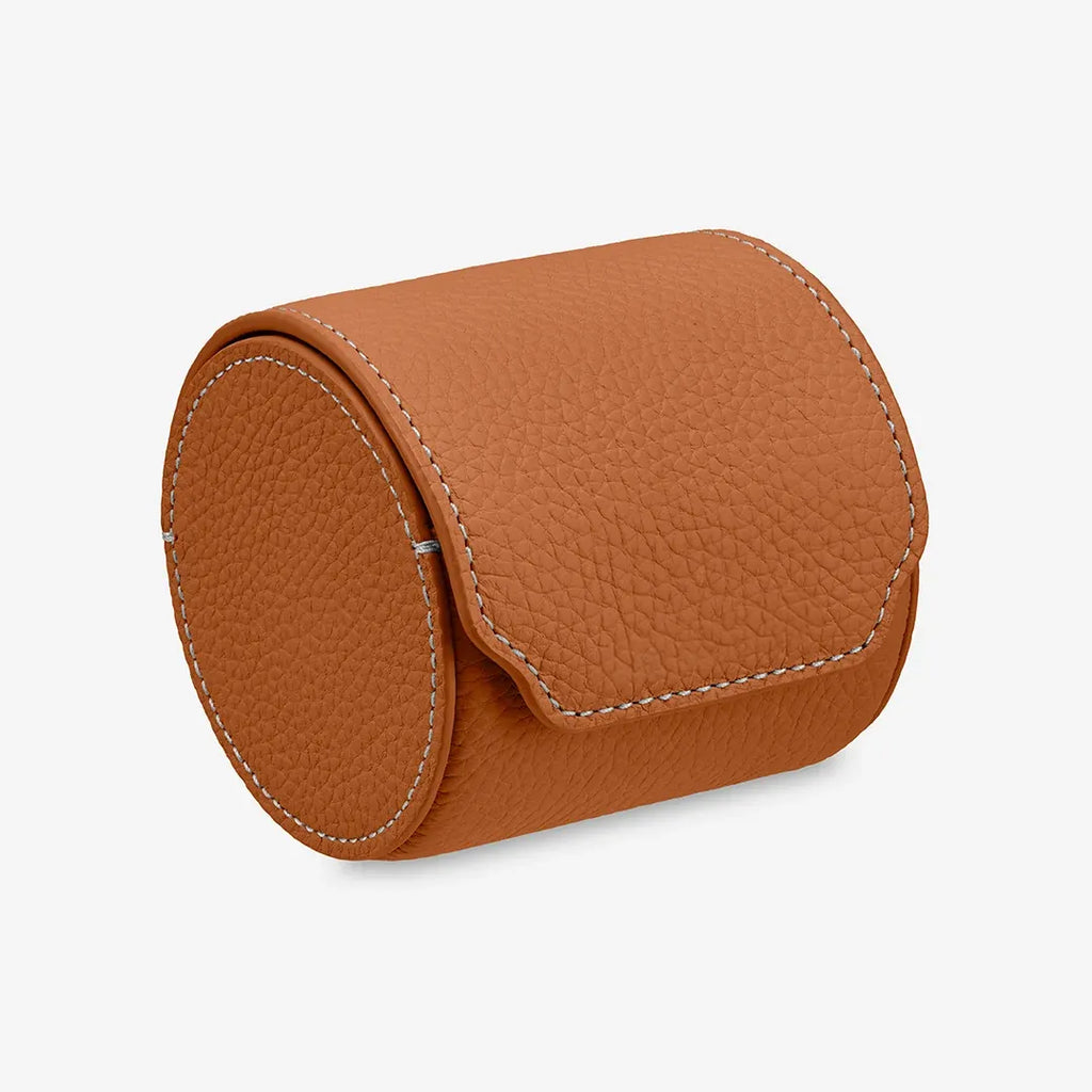 Tempus — Full-Grain Pebbled Leather Watch Roll