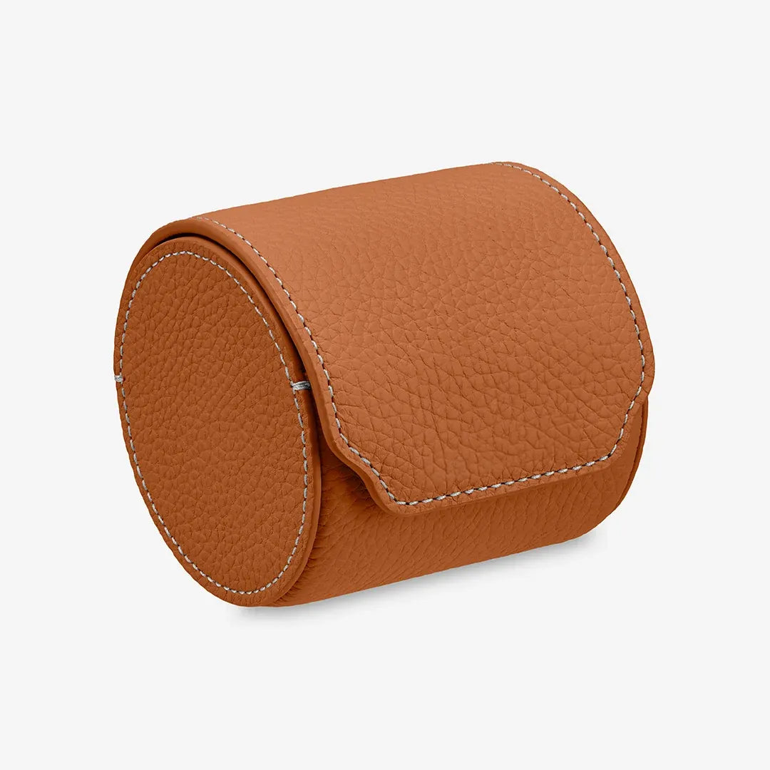 Tempus — Full-Grain Pebbled Leather Watch Roll